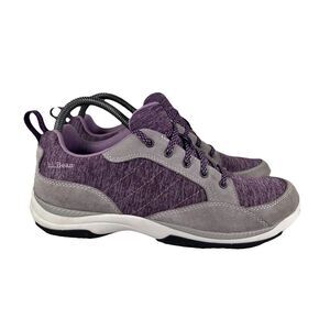 LL Bean Comfort Hiker Low Walking/Hiking Shoes Purple Grey Women's Size 9